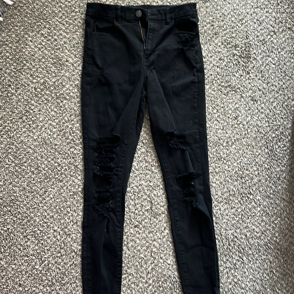 Black skinny jeans